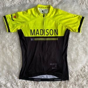Bontrager Cycling Jersey, Rare Custom Madison WI Trek, size S